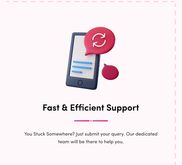 Fast & Efficient Support - Creative Timeline for WordPress