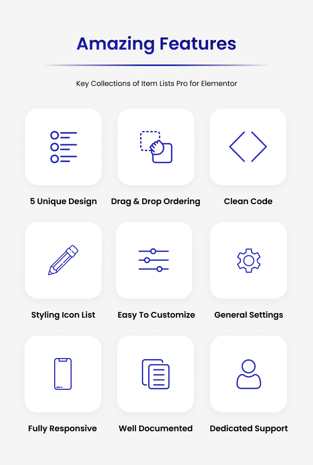 Amazing Features Of Item Lists Pro for Elementor