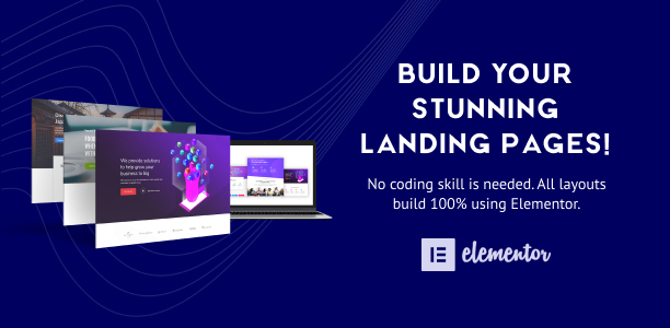 Build Your Stunning Landing Pages - Layouts for Elementor Pro