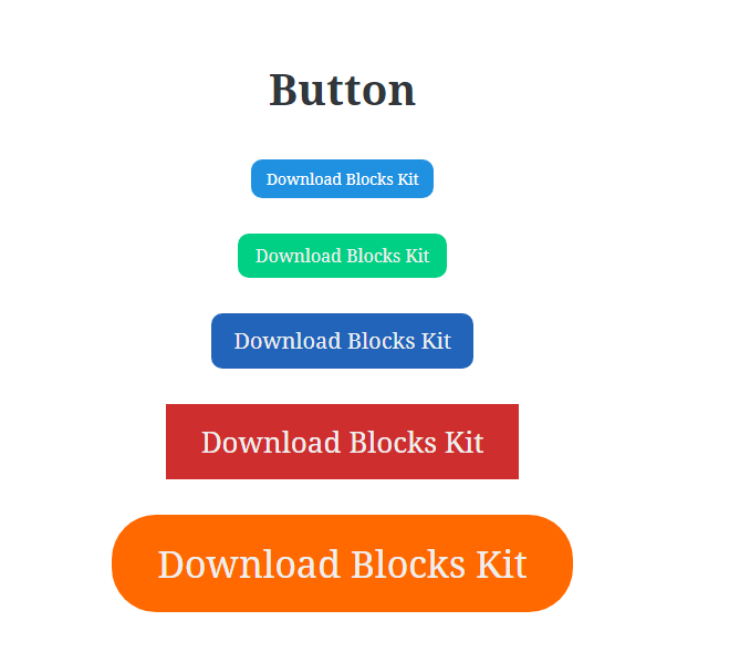 Button Block - Frontend Preview with Variations