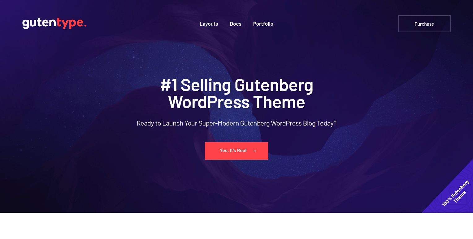 Gutentype - Gutenberg WordPress Theme for Modern Blog
