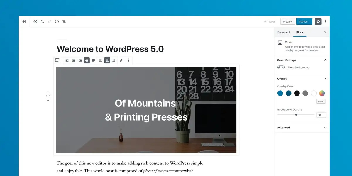 welcome-to-wordpress-5.0