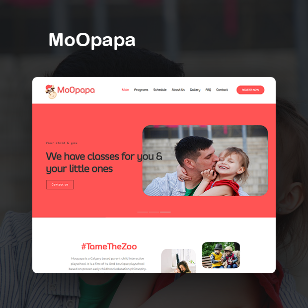 MoOpapa Website Portfolio Page