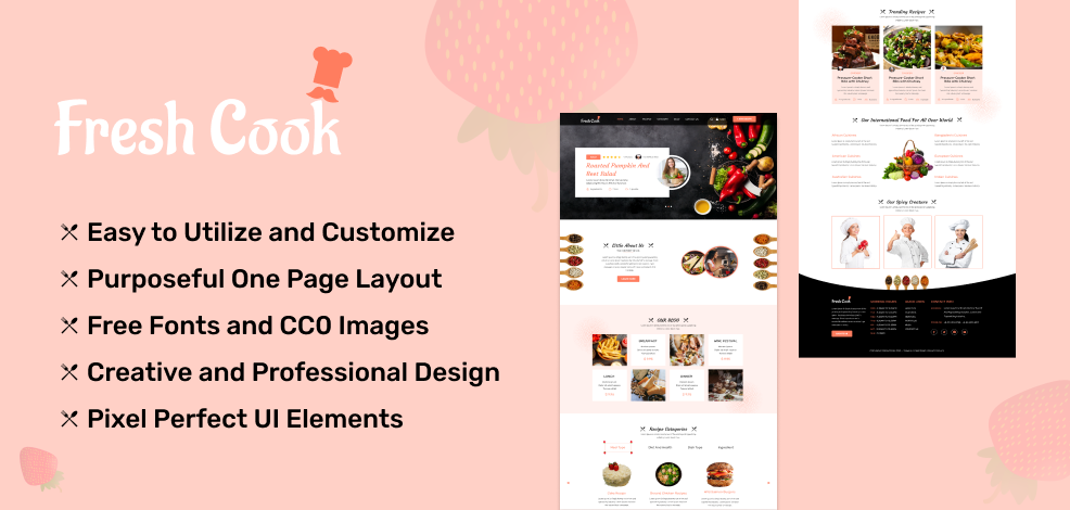 Fresh Cook Hotel & Restaurant Template Product Banner
